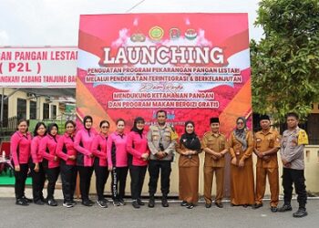 Polres Tanjung Balai mengikuti Launching Penguatan Program Pekarangan Pangan Lestari (P2L)