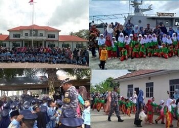 Siswa Siswi TK Al-Ikhsan dan PAUD Melati kunjungi Mako Lanal TBA