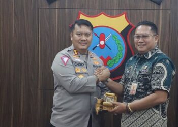 Kapolres Simalungun AKBP Choky Sentosa Meliala, S.I.K. S.H, M.H menerima kunjungan silaturahmi dan audiensi Kalapas Klas IIA Pematangsiantar, Davy Bartian