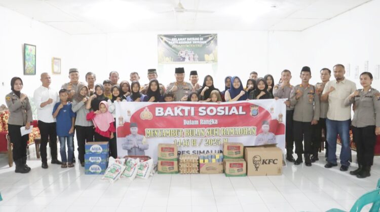 Kapolres Simalungun AKBP Choky Sentosa Meliala, S.I.K., S.H., M.H gelar Safari Ramadhan di Panti Asuhan Islamic Center