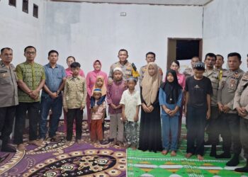 Polres Tanjung Balai Bersama Polsek Datuk Bandar Santuni Anak Yatim dan Buka Puasa