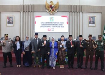 Kapolres Simalungun AKBP Choky Sentosa Meliala, S.I.K., S.H., M.H menghadiri Rapat Paripurna DPRD Kabupaten Simalungun