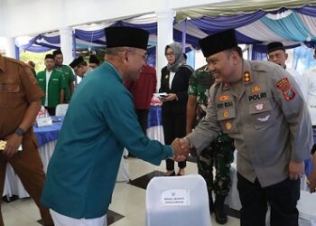 Kapolres Simalungun AKBP Choky Sentosa Meliala, S.I.K., S.H., M.H disambut Bupati Simalungun Dr. H. Anton Achmad Saragih
