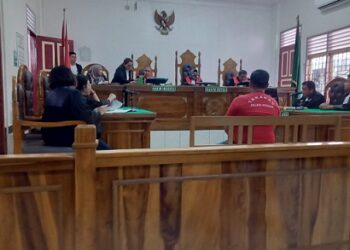 Doli Hamonangan Manurung (35), Ketua OKP Kelurahan Sekip dituntut 4 tahun penjara atas penganiyaan prajurit TNI hingga buta dalam sidang di Pengadilan Negeri (PN) Medan.(Foto Ist)