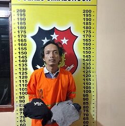 Tersangka DMP alias Moko dan barang bukti