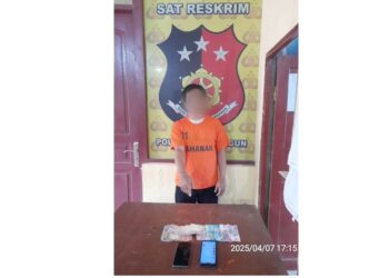 Pelaku judi togel, Haholongan Sipayung beserta barang bukti