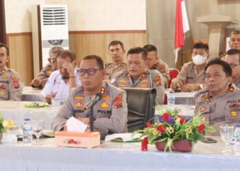 Kapolres Simalungun AKBP Marganda Aritonang, S.H., S.I.K., M.M., mengikuti arahan langsung dari Kapolri Jenderal Polisi Drs. Listyo Sigit Prabowo, M.Si