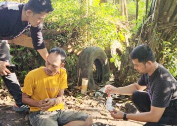 Kanit Idik 2 IPDA Froom Pimpa Siahaan S.H bersama Tim saat tangkap tersangka Sofian alias Ian