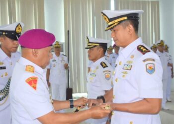 Letkol Laut (P) Agung Dwi HD Resmi Menjabat Lanal TBA Gantikan Letkol Laut (P) Wido Dwi Nugraha, SE MTr Opsla