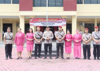 Kapolres Tanjungbalai AKBP Yon Edi Winara, S.H. S.I.K. M.H pimpin Sertijab dua Kasat dan Kasiwas