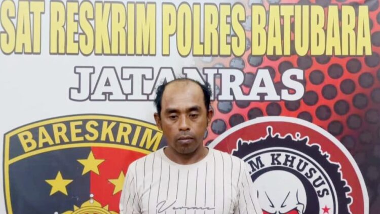 Pelaku pencabulan S yang diringkus Polres Batubara. (Foto Ist)