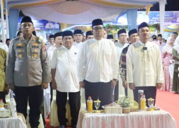 Kapolres Tanjungbalai, AKBP Yon Edi Winara SH SIK MH menghadiri  pembukaan MTQN ke-57 Tingkat Kota Tanjungbalai
