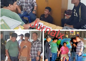 Kanit Jatanras Sat Reskrim IPDA Ricardo Rajagukguk S.Sos bersama tim saat tangkap ketiga pelaku Curat