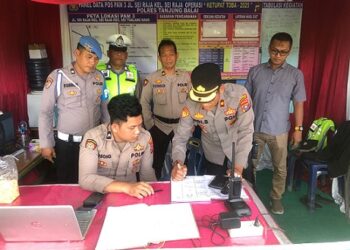 Pamenwas Bersama Sie Propam Polres Tanjung Balai Cek Pos Pam dan Terpadu Ops Ketupat Toba 2025