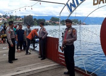 Personil Satuan Pam Obvit Polres Simalungun Tingkatkan Patroli Destinasi Wisata Demi Kenyamanan Masyarakat