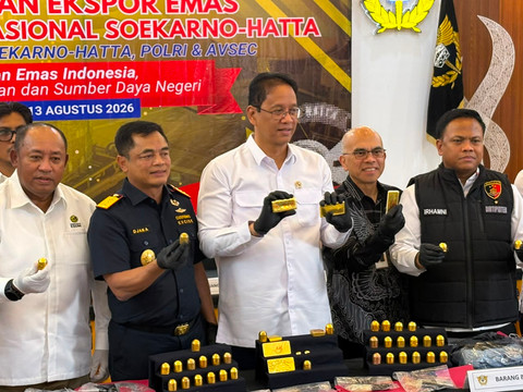 Pemerintah Gagalkan Ekspor Emas Ilegal Rp 63 Miliar di Bandara Soetta