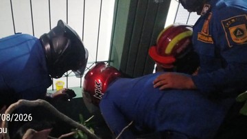 Anak 10 Tahun Terjepit Besi Gorong-gorong di Bogor, Damkar Evakuasi