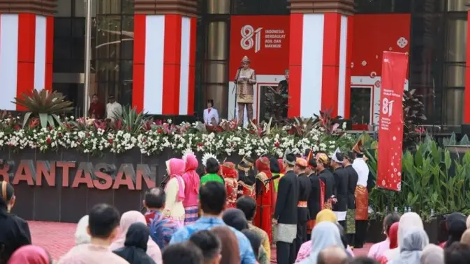 Ketua KPK Setyo Budiyanto Berpidato dalam Upacara HUT ke-81 RI