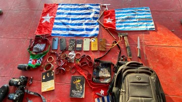 Delapan Pelajar SMA Diamankan usai Pengibaran Bendera Bintang Kejora di Nabire