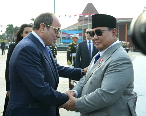 Prabowo Antar El-Sisi ke Halim, Pererat Hubungan Indonesia-Mesir
