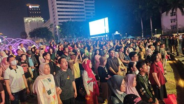 Ribuan Warga Padati Bundaran HI Rayakan HUT ke-81 RI