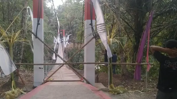 Kondisi Jembatan Gantung Pongpet Pangandaran Perlu Perhatian Serius