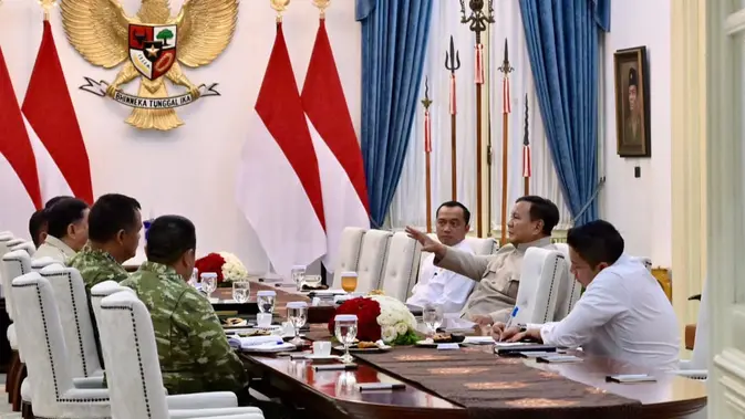 Prabowo Pimpin Rapat Strategis Bahas Kesiapan HUT ke-79 RI