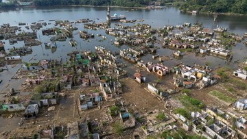 Kampung Tenggelam di Bendungan Karian Muncul Kembali Saat Kemarau