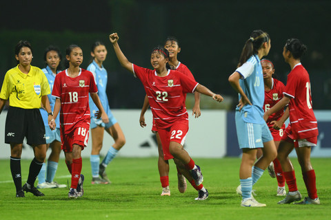 Timnas Wanita U-17 Indonesia Lolos Piala Asia Usai Gilas Singapura 5-0