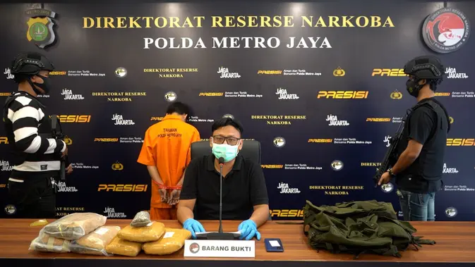 Polisi Gagalkan Peredaran 3,4 Kilogram Ganja Asal Sumatera Utara