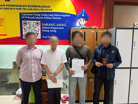 Imigrasi Amankan Buronan Penyuapan Thailand di Kantor Imigrasi Jaksel