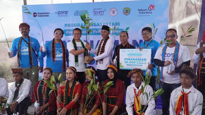 TelkomGroup Tanam 20 Ribu Mangrove untuk Ketahanan Ekosistem Pesisir