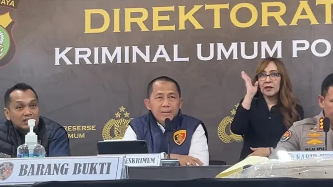 Polda Metro Jaya Gelar Konferensi Pers Kasus Kriminal
