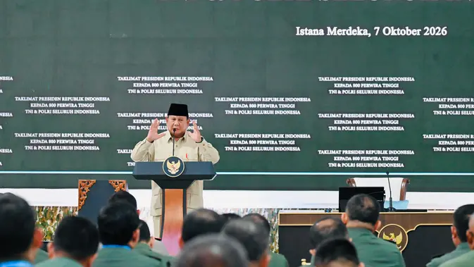 Presiden Prabowo Beri Taklimat kepada 800 Perwira Tinggi TNI-Polri