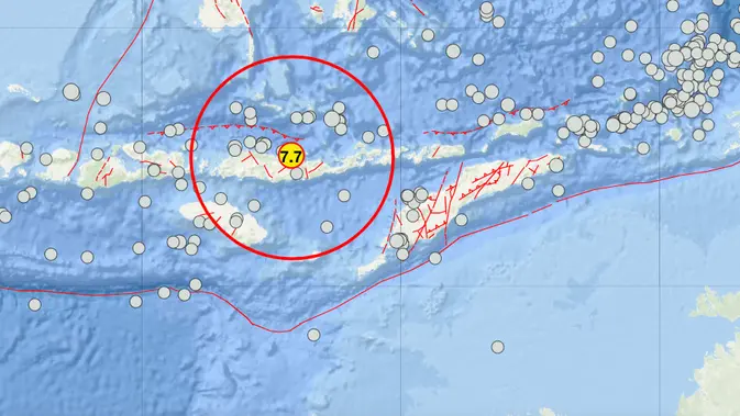 Gempa M 7,7 Guncang Mbay, Pemerintah Tetapkan Tanggap Darurat