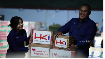 Hutama Karya Salurkan Bantuan Tanggap Darurat Gempa bagi Warga NTT