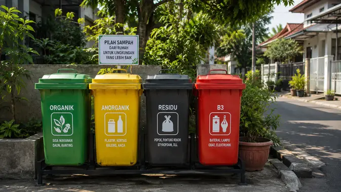 Empat Tong Terpilah Ditempatkan di Permukiman Jaksel