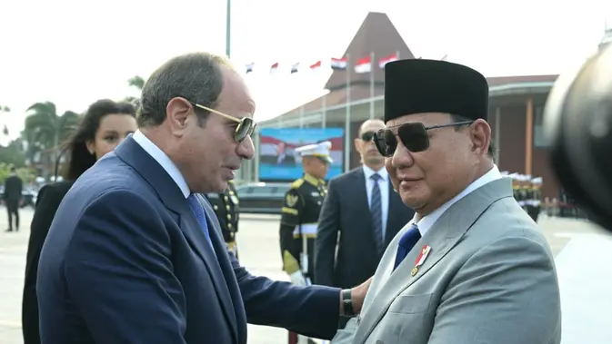 Presiden Prabowo Lepas Kepulangan Presiden Mesir El-Sisi