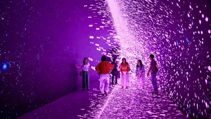 Space and Time Cube Surabaya Dibuka, Pengunjung Serbu Seni Digital Imersif