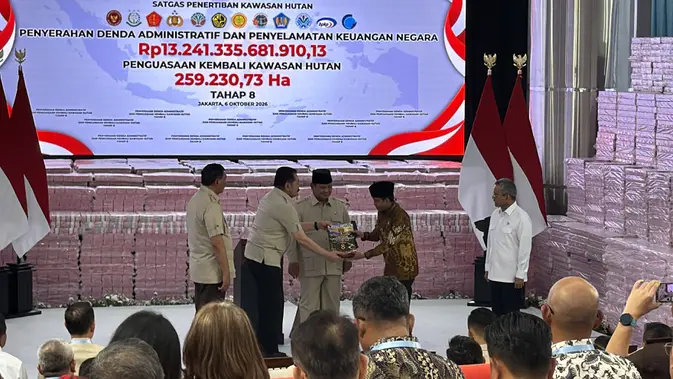 Prabowo Saksikan Pengembalian Uang Denda Kehutanan Rp 13,24 Triliun di Kejagung