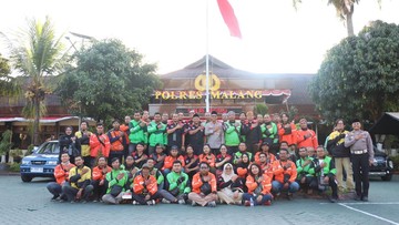 Polres Malang Ajak Mitra Ojol Awasi Keamanan Wilayah