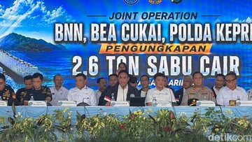 BNN: Jaringan Sabu Cair 2,6 Ton Terkait Kasus Ketamin 1,3 Ton