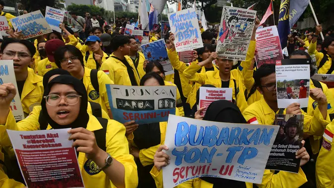 Demo BEM UI di Thamrin Berakhir Ricuh
