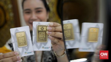 Emas Antam Naik Rp80 Ribu ke Rp2,725 Juta, Buyback Ikut Menguat