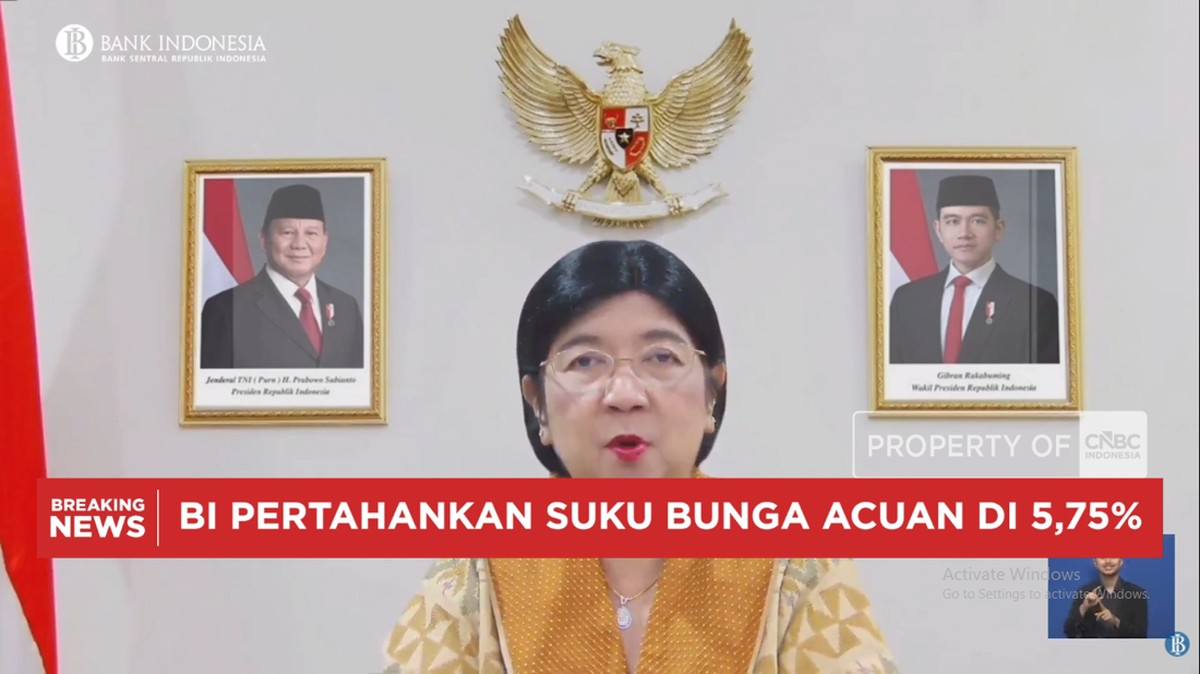 BI Pertahankan Suku Bunga 5,75% pada RDG Perdana Destry