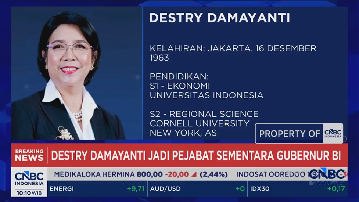 Destry Damayanti Jabat Gubernur BI Sementara: Komitmen Patuh Hukum