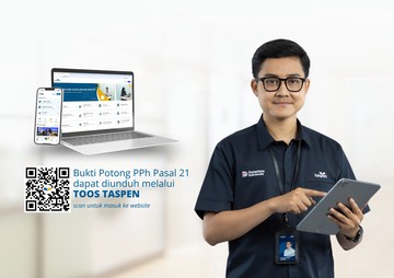 Bukti Potong PPh 21 Pensiunan Kini Bisa Diunduh Lewat TOS TASPEN