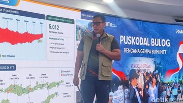 Bulog Jamin Stok Beras 93.782 Ton untuk Korban Gempa NTT Aman
