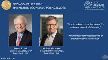 Hall dan Woodford Raih Nobel Ekonomi 2026, Soroti Stabilisasi Fiskal