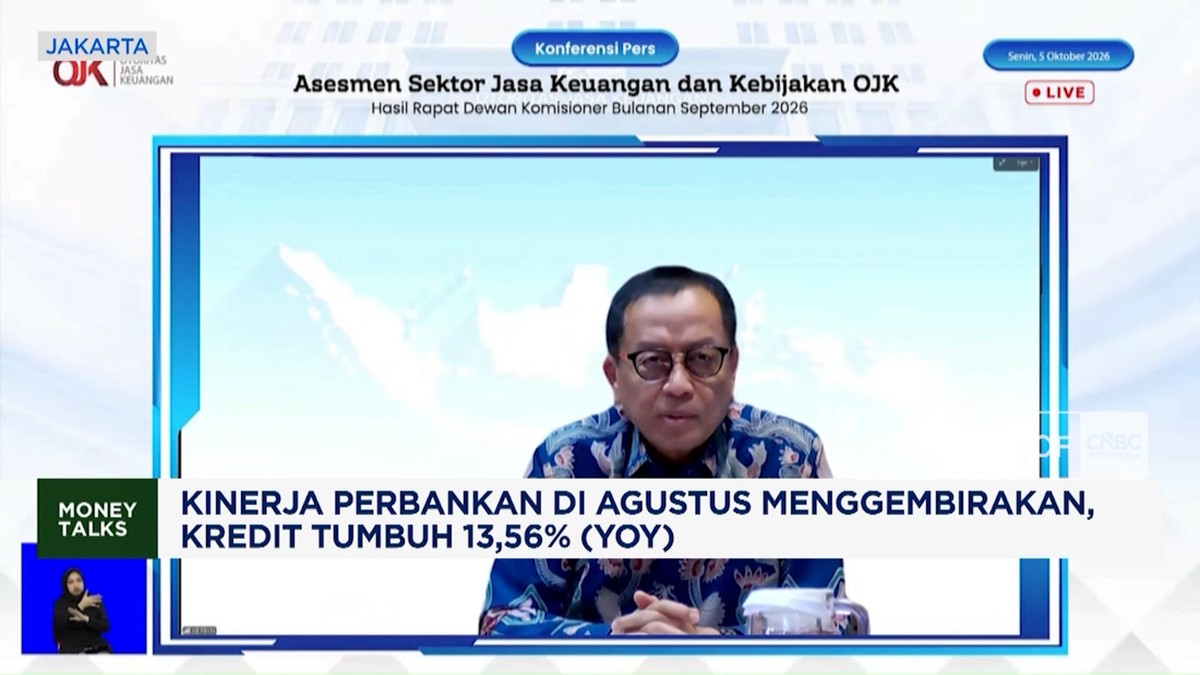 Kredit Perbankan Agustus Tumbuh 13,56 Persen, Sentimen Positif di Tengah Ketidakpastian